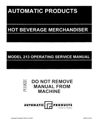 AP 213 OPERATING SERVICE MANUAL